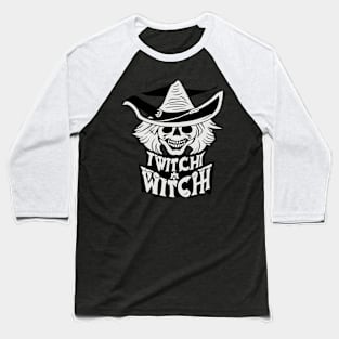 Twitch Witch Halloween Design Baseball T-Shirt